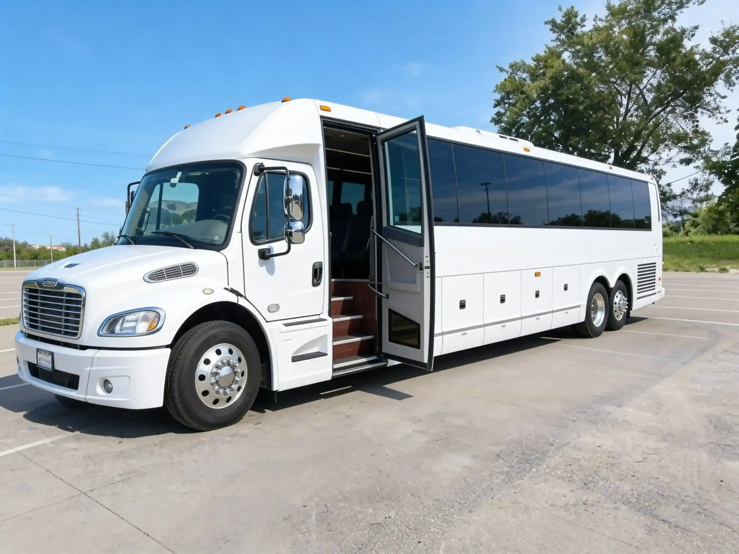 white party bus