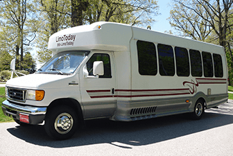 White Ford Mini Shuttle Bus 20 24