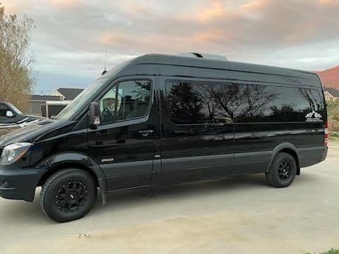 Black 10-Passenger Stretch Limousine