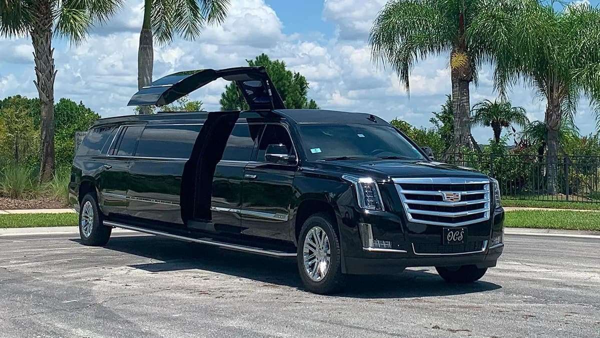 Red Stretch Limo